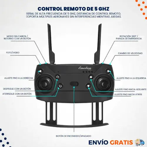 VisionFly 5G™ KIT COMPLETO ORIGINAL | EL DRON 360° MÁS FÁCIL DE VOLAR + BATERÍA DE REGALO + ESTUCHE DE TRANSPORTE DE REGALO!