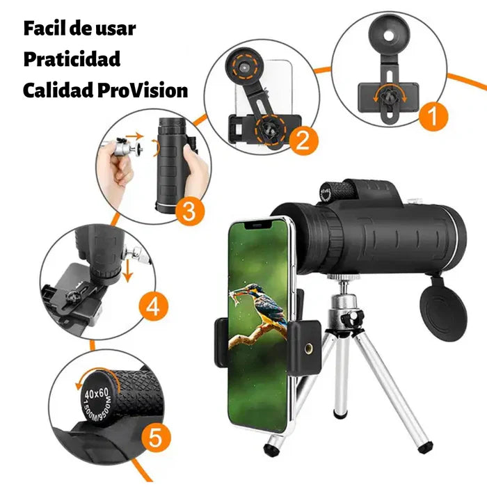 Telescopio Stellar™ + Kit de Accesorios Gratis | ZOOM 500x, VISIÓN NOCTURNA, RESISTENTE AL AGUA