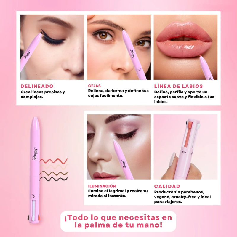 Shine MakeUp 4 en 1 + ¡Depilador de Vello Facial GRATIS!